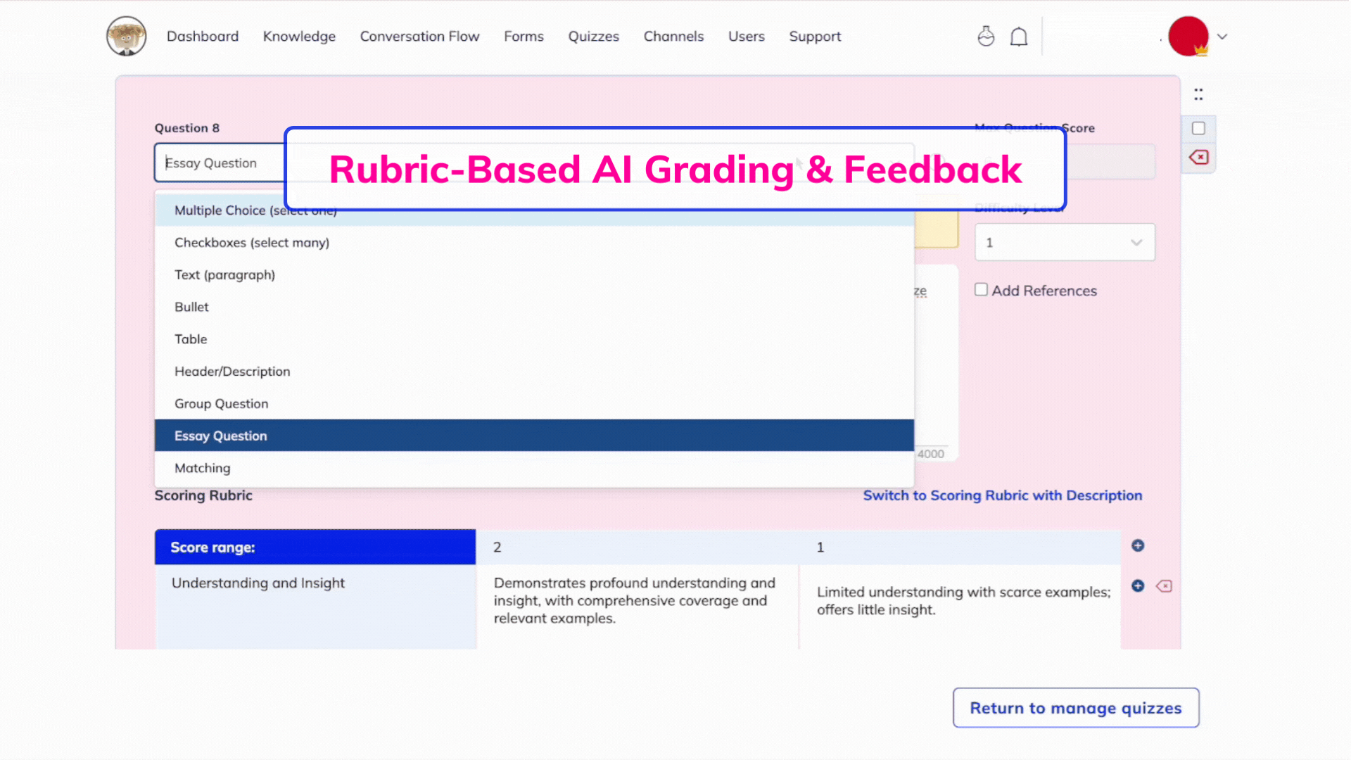 rubric based AI grading 
